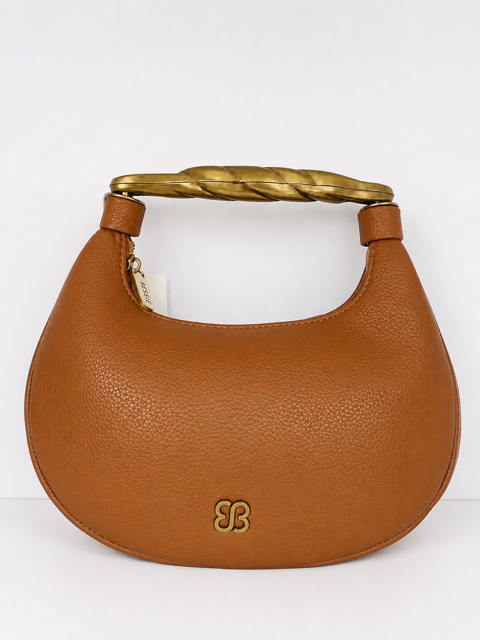 Tan Leather Hobo Bag