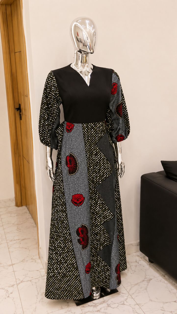 Elegant Ankara Maxi 