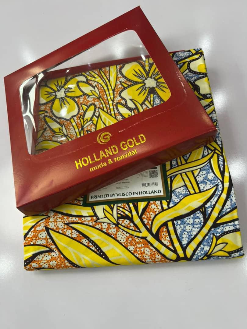 Holland Gold Floral Ankara